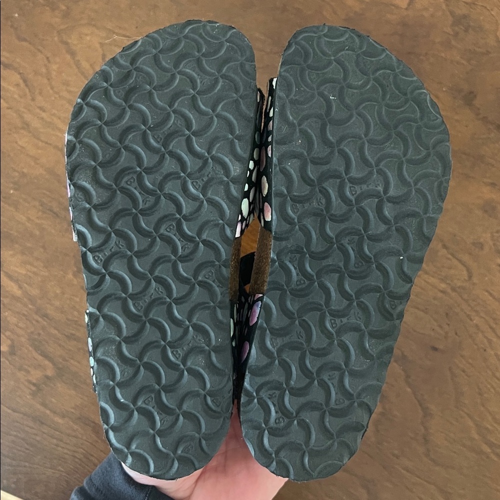 Birkenstock Kids' Multicolor Pattern Leather Sandals Size 10 C - Rare Print - Picture 6 of 6